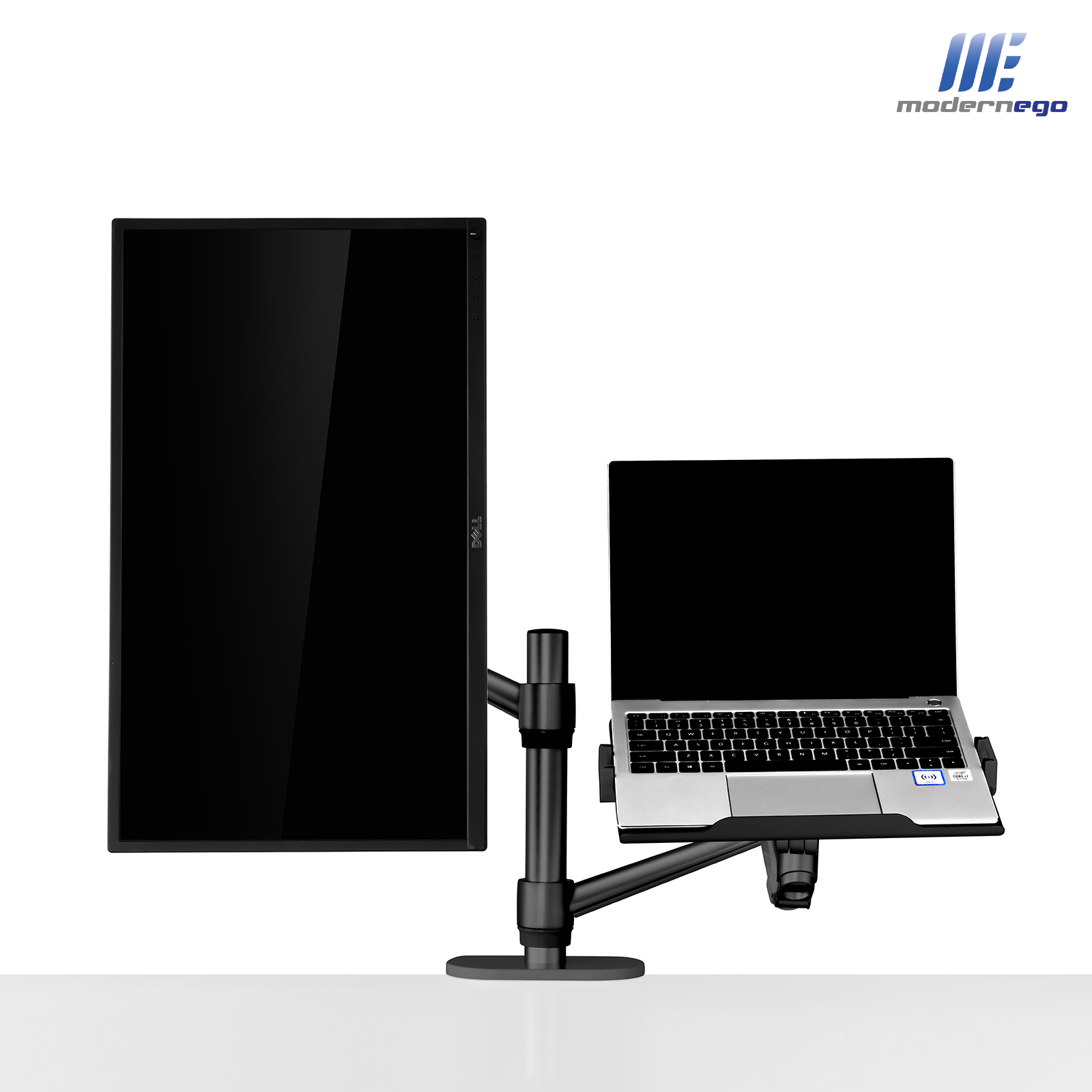 2 in 1 Hybrid Arms for Laptop & Monitor Stand with Light