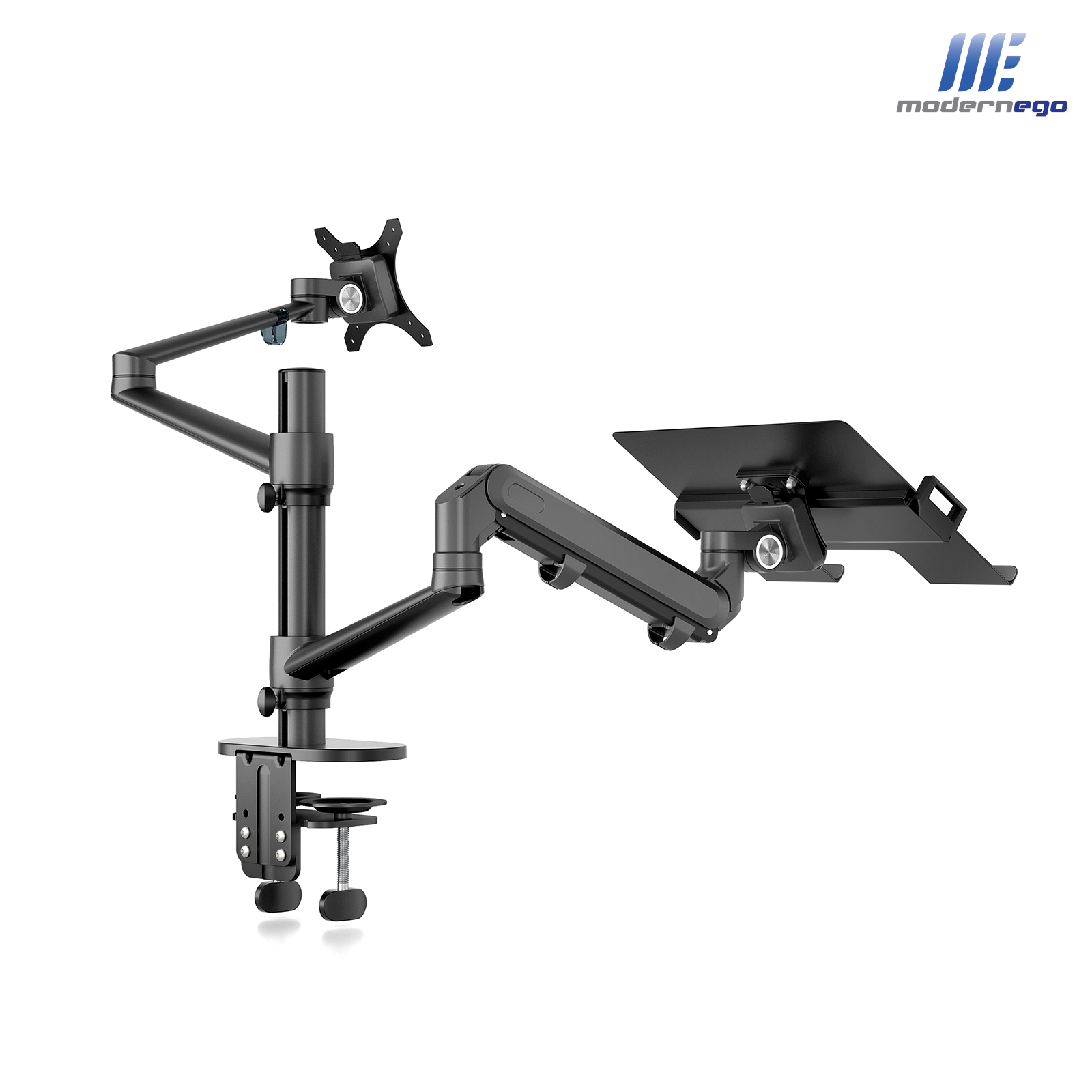 2 in 1 Hybrid Arms for Laptop & Monitor Stand with Light