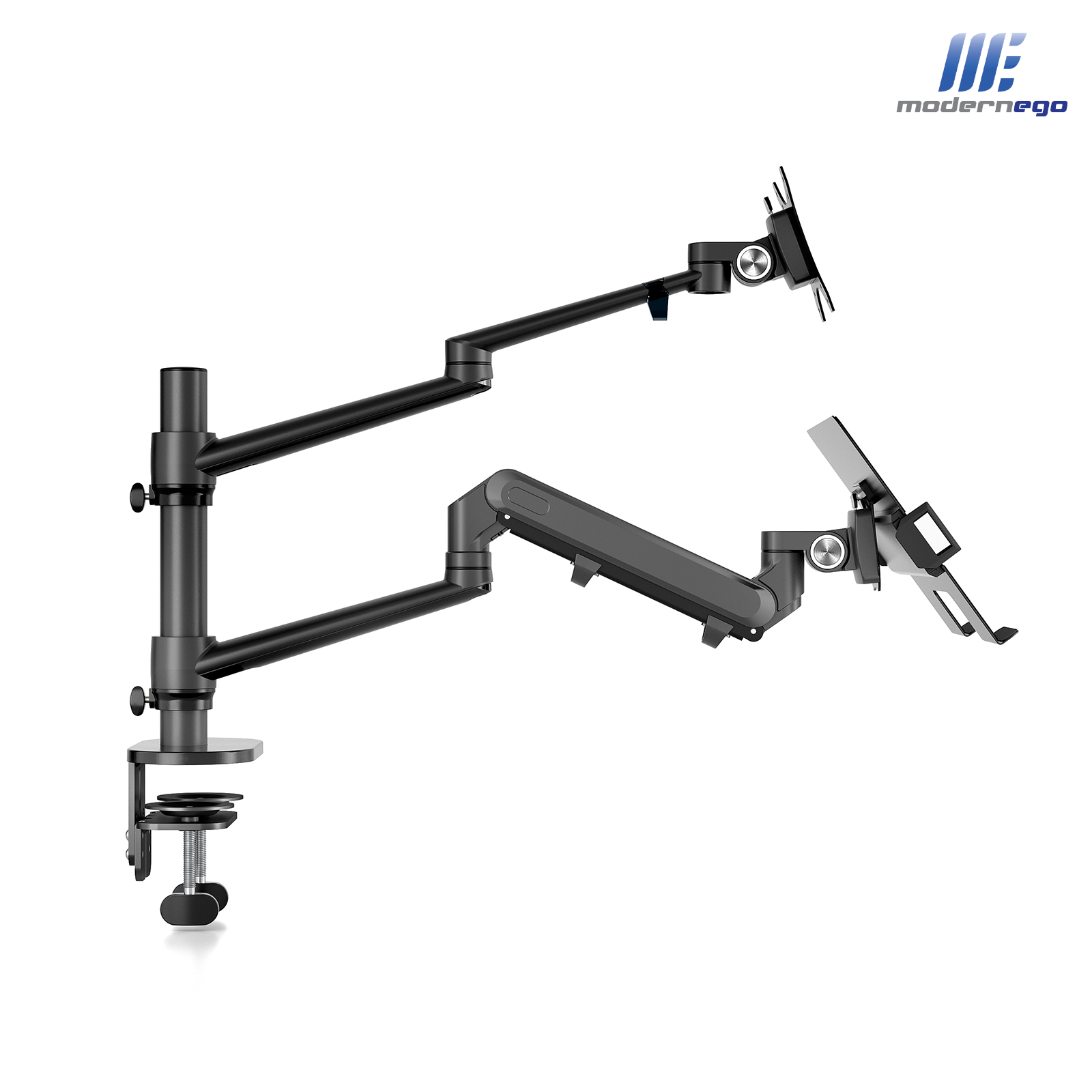 2 in 1 Hybrid Arms for Laptop & Monitor Stand with Light