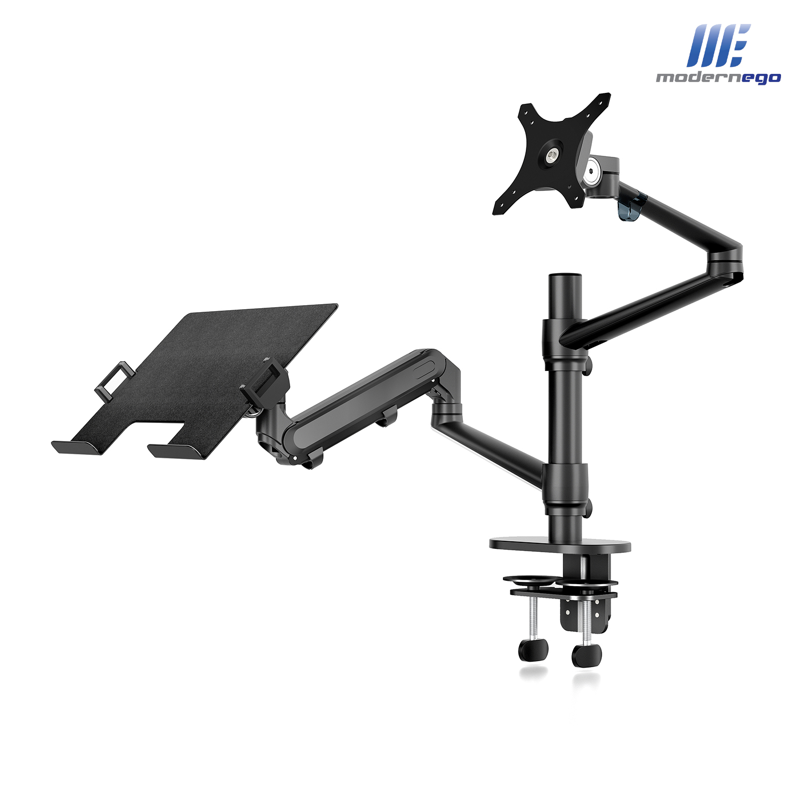 2 in 1 Hybrid Arms for Laptop & Monitor Stand with Light